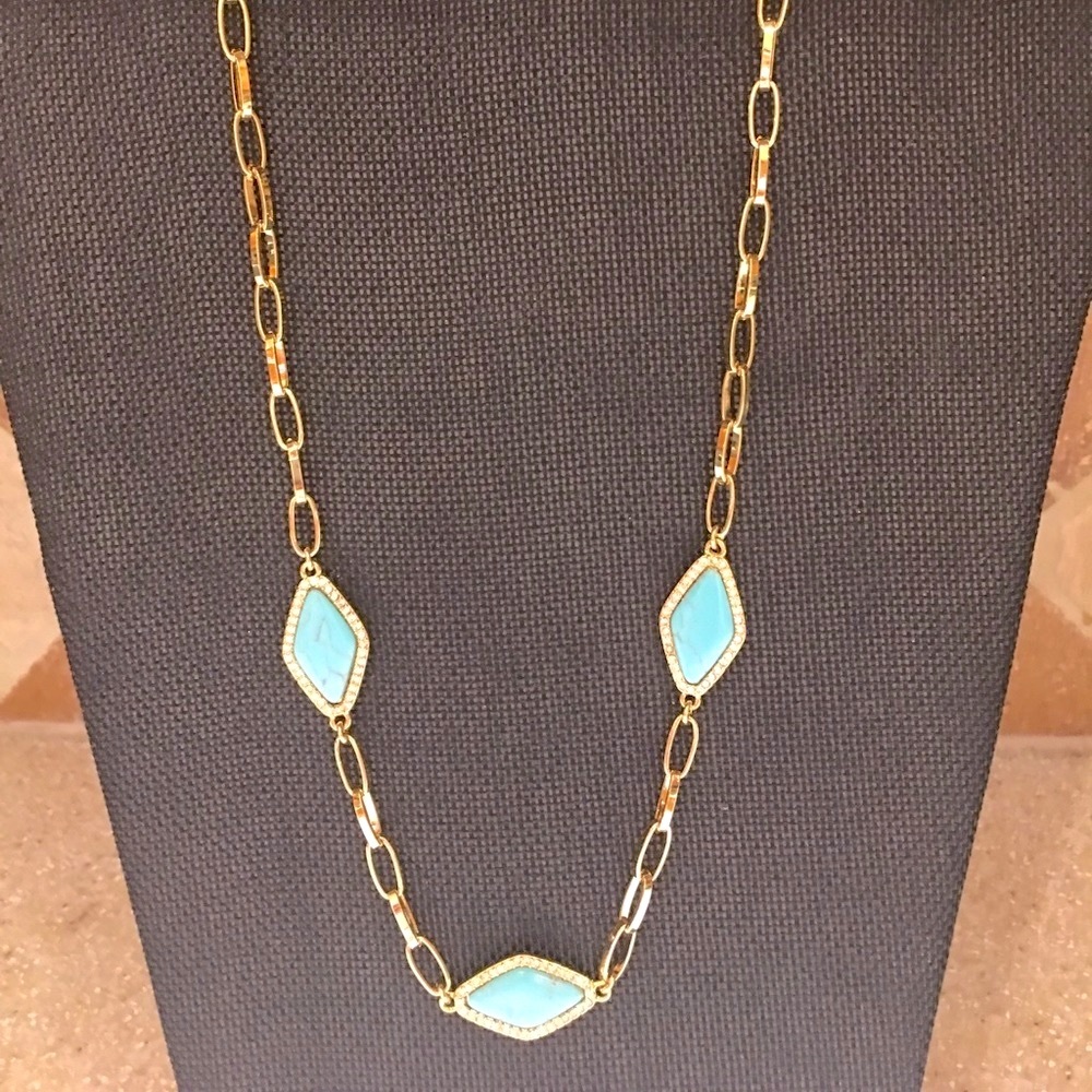 Ralph Lauren Smooth Finish Turquoise & Gold